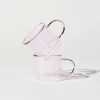 Tomfoolery Pink Glass Double Trouble Cup Set Discount