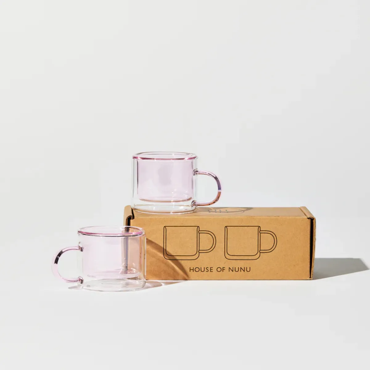 Tomfoolery Pink Glass Shorty Espresso Cup Set Best
