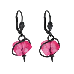 Tomfoolery Pink Resin Nugget Earrings Online
