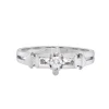 Tomfoolery Platinum Antique Diamond Solitaire Ring Fashion