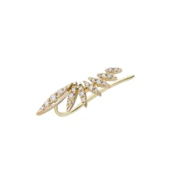 Tomfoolery Plume Diamond Ear Climber Fashion