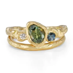 Tomfoolery Pol Gwarra Sapphire & Diamond Ring Clearance