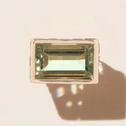 Tomfoolery Poppy Green Amethyst & 9ct Yellow Gold Ring Discount