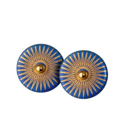 Tomfoolery Porcelain & Gold Plated Splash Studs Outlet
