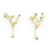 Tomfoolery Porphyra Emerald & Diamond Earrings Online