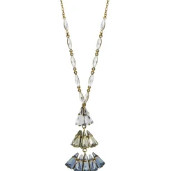 Tomfoolery Powder Blue Deco Necklace Long Online