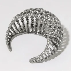 Tomfoolery Punk Royale Crystal Orbiting Cuff Bracelet Discount