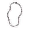 Tomfoolery Purple Amethyst Oval Link Rivière Necklace Fashion
