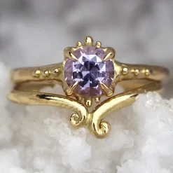 Tomfoolery Purple Sapphire Solitaire Into The Deep Ring Fashion
