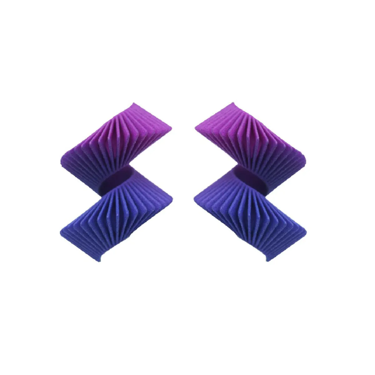 Tomfoolery Purple Statement Small Helix Earrings Outlet