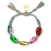 Tomfoolery Rainbow Metallic Shell Bracelet Discount
