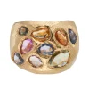 Tomfoolery Rainbow Sapphire Cocktail Art Ring Online