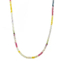Tomfoolery Rainbow Sapphire Fade Beaded Necklace Outlet