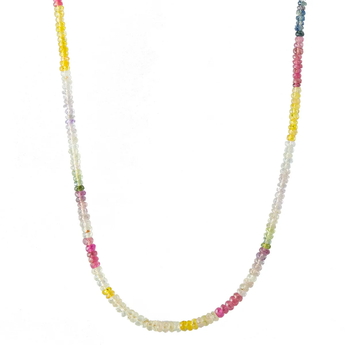 Tomfoolery Rainbow Sapphire Fade Beaded Necklace Outlet