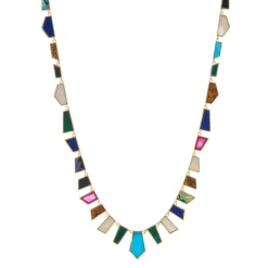 Tomfoolery Rainbow Tesserae Necklace Outlet