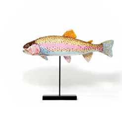 Tomfoolery Rainbow Trout Beaded Art Object Online