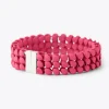 Tomfoolery Raspberry Pink 3D Printed Geometric Bracelet New