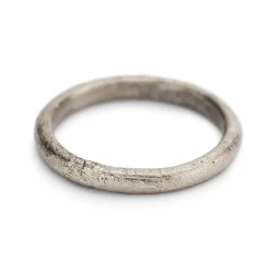 Tomfoolery Raw Gold 2.5mm Textured Wedding Band Online