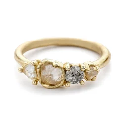Tomfoolery Raw Mixed Cut Diamond Ring Outlet