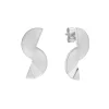 Tomfoolery Rayon Asymmetry Half Circle Studs Clearance