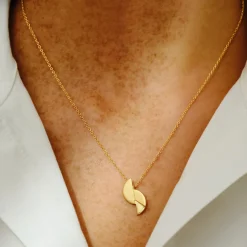 Tomfoolery Rayon Asymmetry Half Circle Pendant Hot