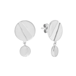 Tomfoolery Rayon Double Circle Drop Earrings Sale