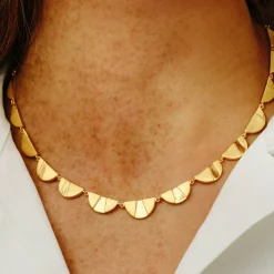 Tomfoolery Rayon Full Half Circle Necklace Fashion