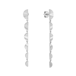 Tomfoolery Rayon Half Circle Graduated Drop Earrings New