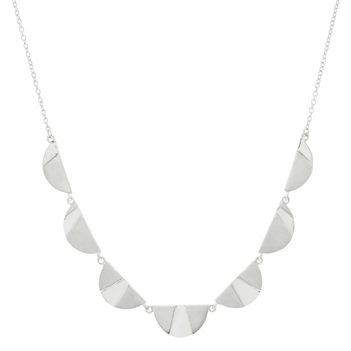 Tomfoolery Rayon Half Circle Necklace Clearance