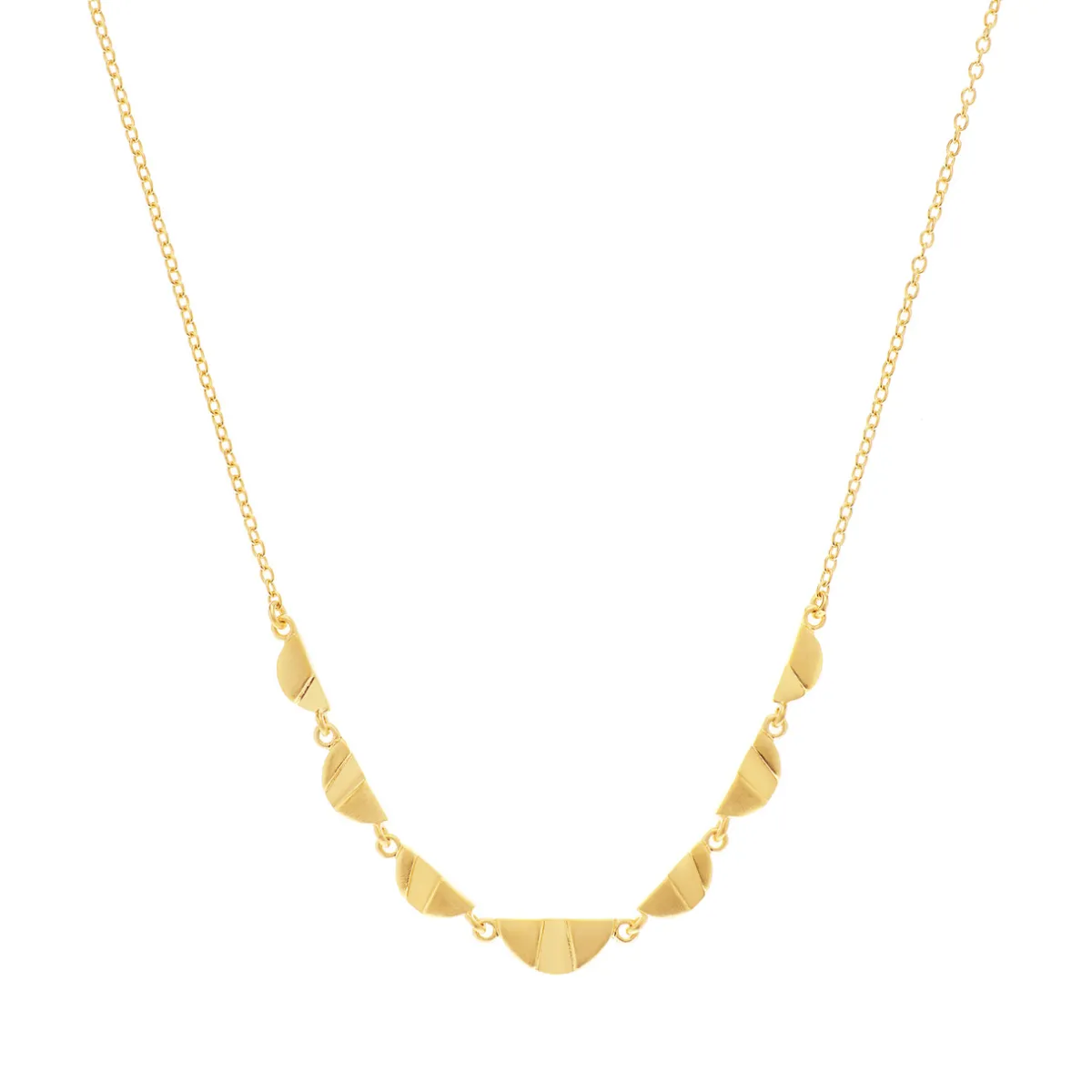 Tomfoolery Rayon Mini Half Circle Necklace Discount