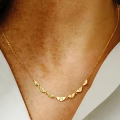 Tomfoolery Rayon Mini Half Circle Necklace Discount