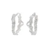 Tomfoolery Rebutia Medium Silver Hoops Outlet
