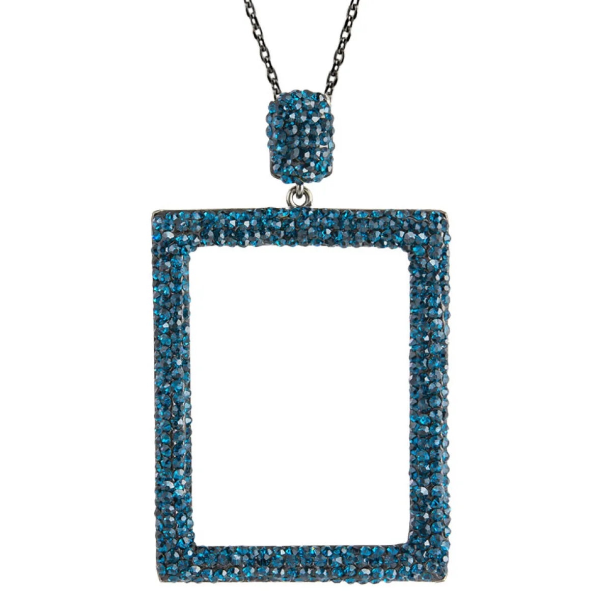Tomfoolery Rectangular Drop Crystal Pendant Discount