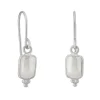 Tomfoolery Rectangular Triple Bead Pearl Drop Earrings Sale