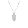 Tomfoolery Rectangular Triple Bead Pearl Pendant Online