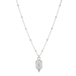 Tomfoolery Rectangular Triple Bead Pearl Pendant Online