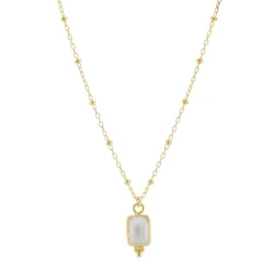 Tomfoolery Rectangular Triple Bead Pearl Pendant Online