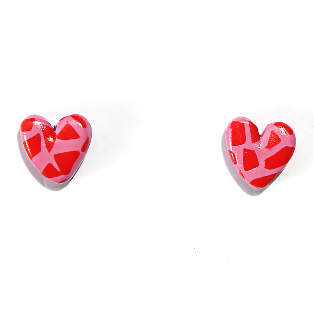 Tomfoolery Red Heart Studs Best