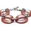 Tomfoolery Red Lucite Link Bracelet Online