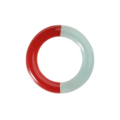 Tomfoolery Red Nemo Two Tone Glass Ring New