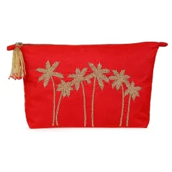 Tomfoolery Red Velvet Palm Pouch Outlet