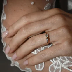 Tomfoolery René Oval & Tapered Baguette Midi Diamond Ring Discount