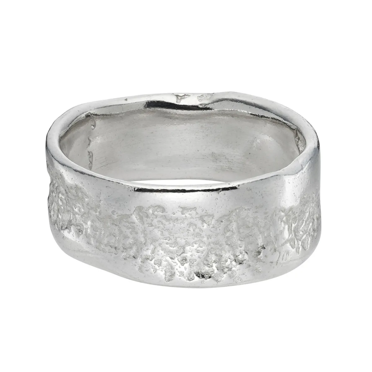 Tomfoolery Reverse Oak Ring in Silver Sale