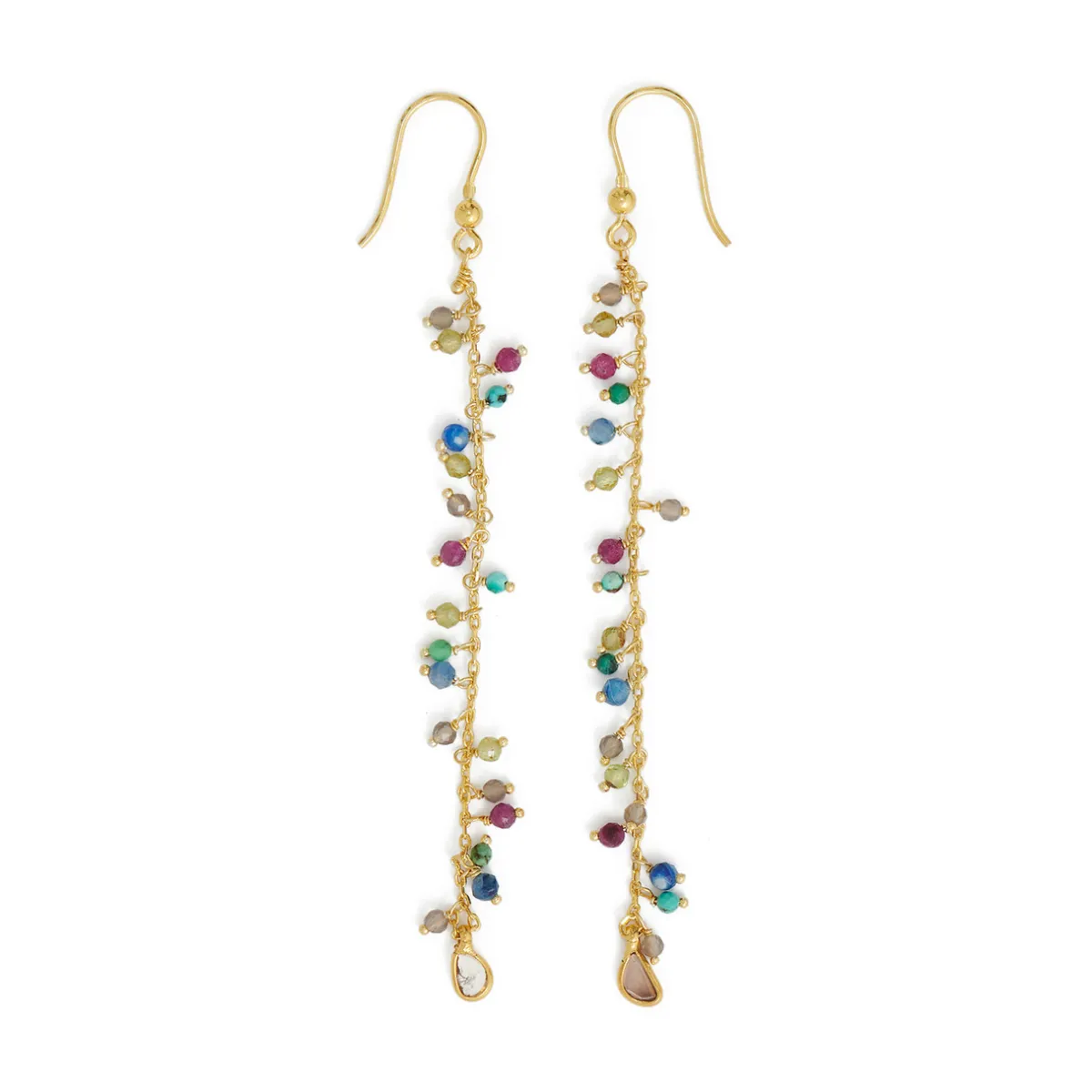 Tomfoolery Ribes Polki Gemstone Drop Earrings Best