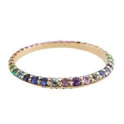 Tomfoolery Ring of Salt Gemstone Rainbow Ring Discount
