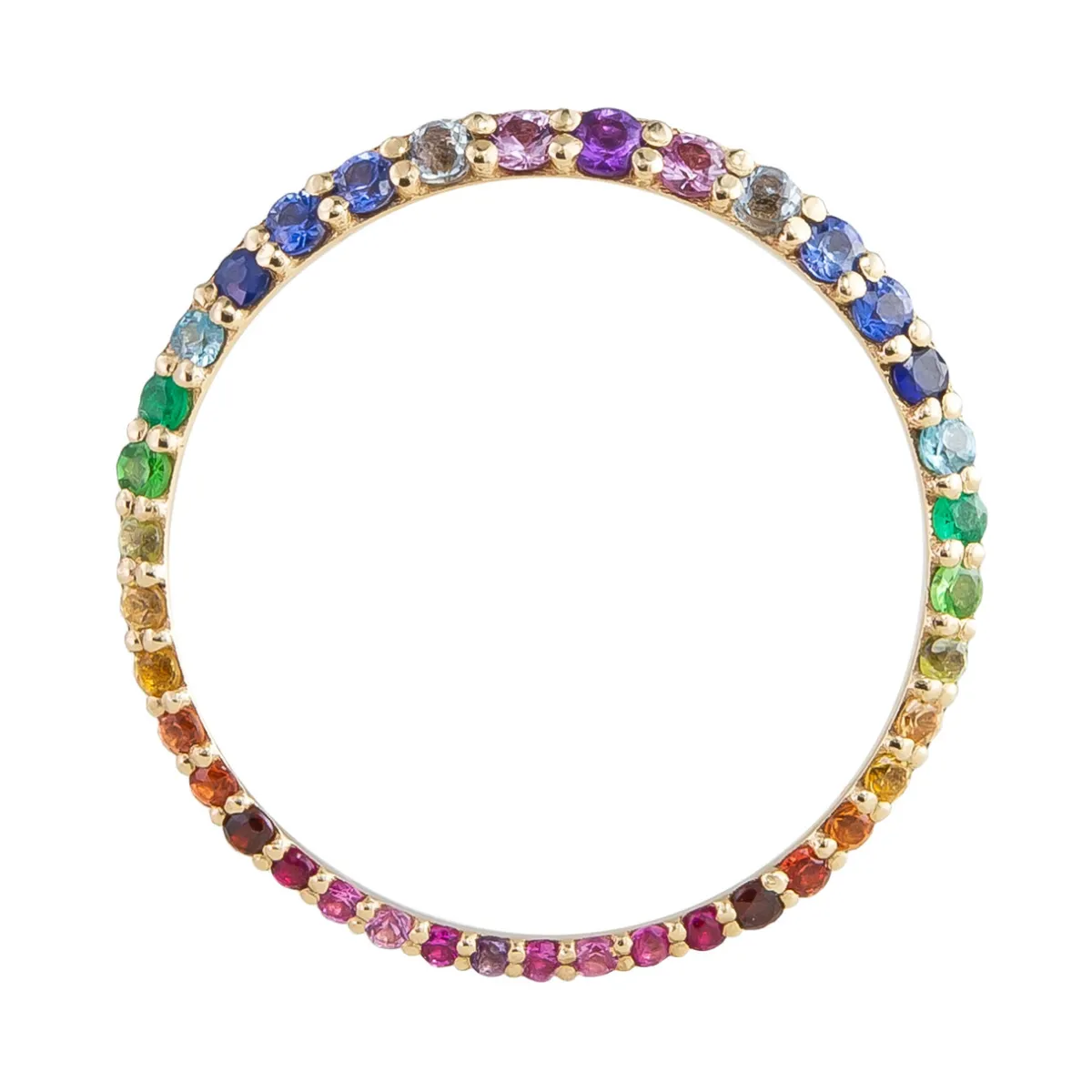 Tomfoolery Ring of Salt Gemstone Rainbow Ring Discount