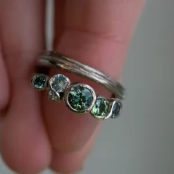 Tomfoolery Ripple Fine 18ct White Gold Ring Discount