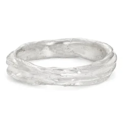 Tomfoolery Ripple Medium Silver Ring Hot
