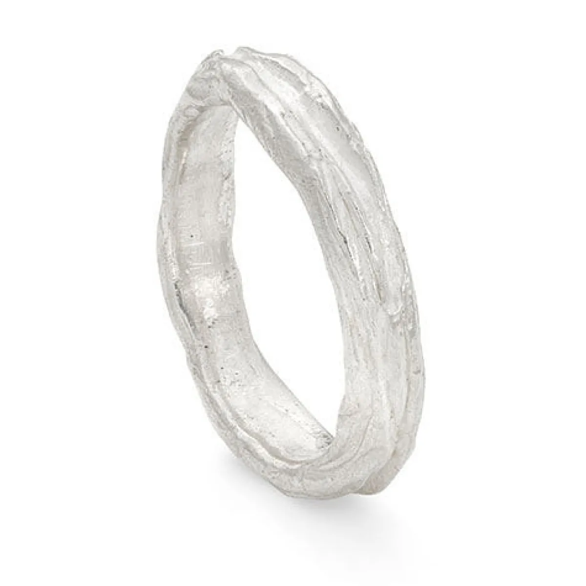 Tomfoolery Ripple Medium Silver Ring Hot