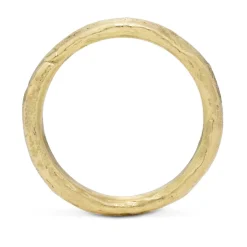 Tomfoolery Rock Textured Gold Wedding Band Outlet